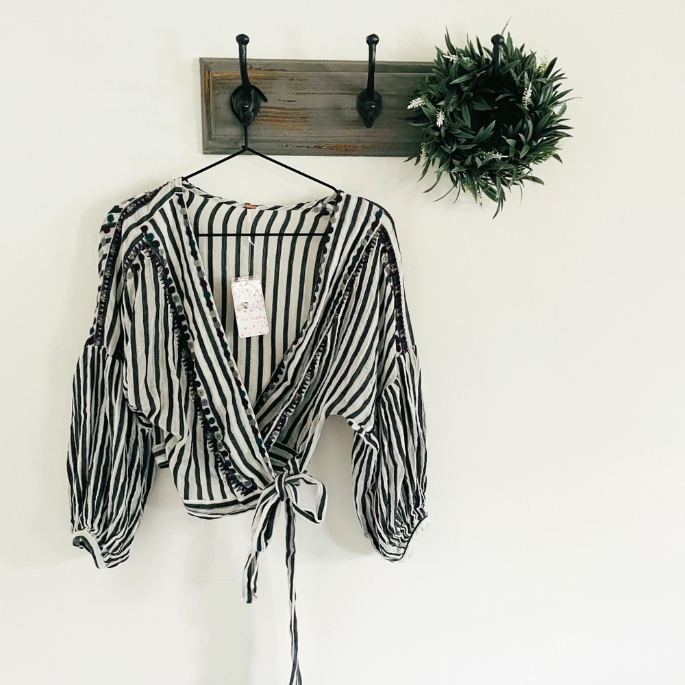 NWT Free People Barcelona Nights Stripe Top XS